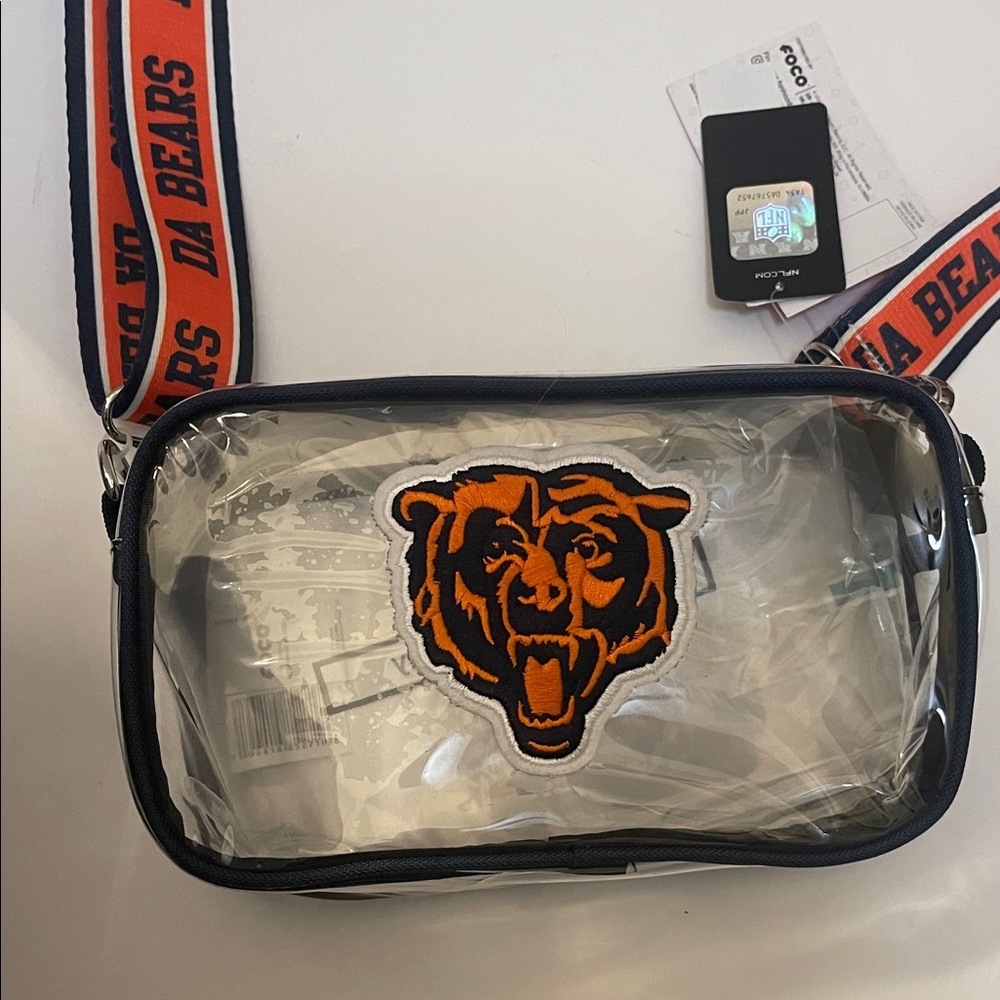 NFL Chicago Bears Embroidered Clear Stadium Crossbody Bag
FOCO HTF "Da Bears” - Picture 2 of 8